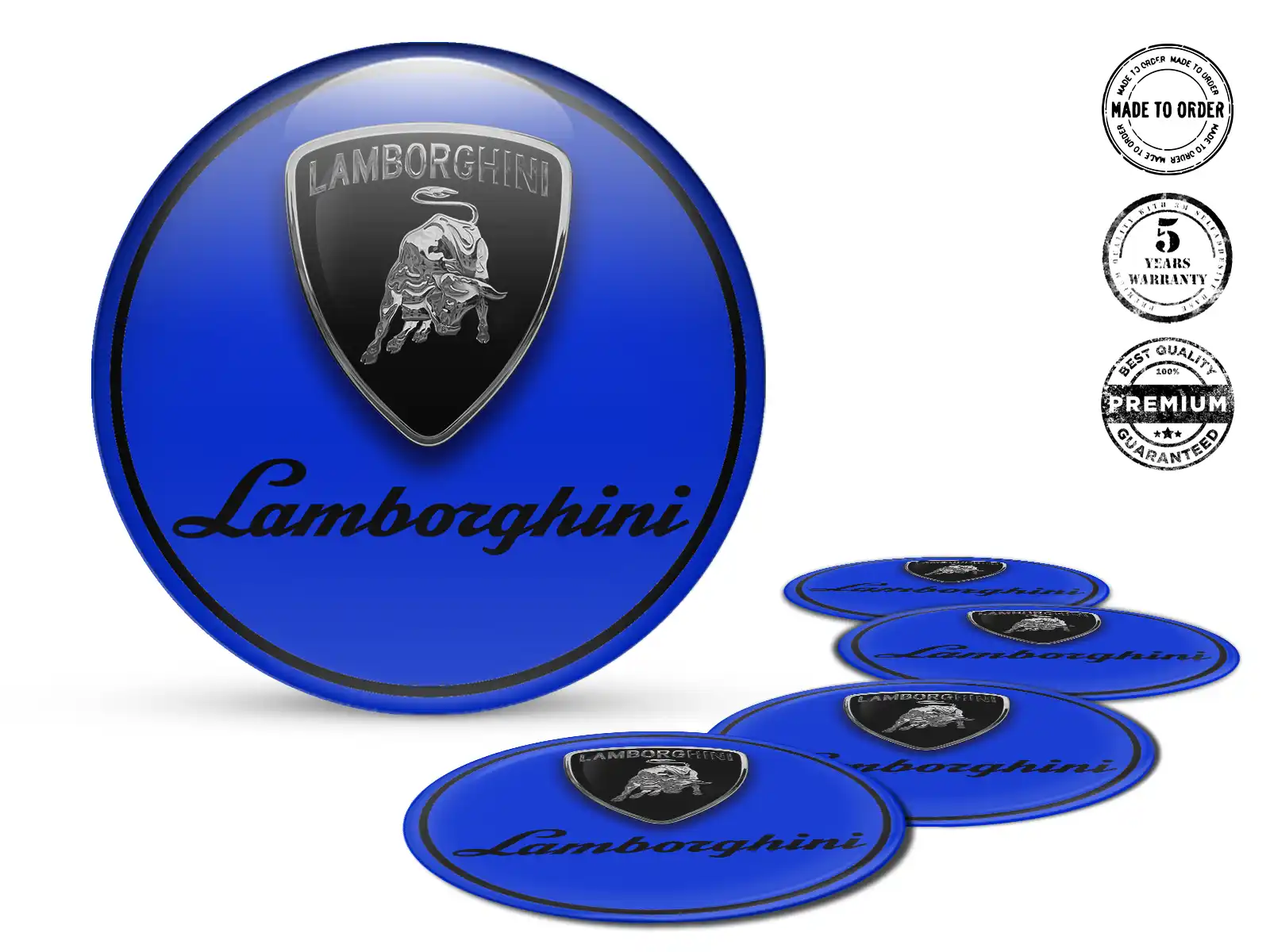 Lamborghini Édition Bombée Emblèmes Résine Personnalisés